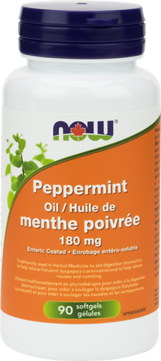 Picture of NOW Foods Now Foods Peppermint Oil 180mg, 90 Softgels