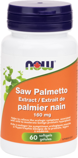 Picture of NOW Foods NOW Foods Saw Palmetto Extract 160mg, 60 Softgels