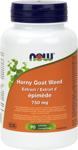 Picture of NOW Foods NOW Foods Horny Goat Weed 750mg, 90 Tablets