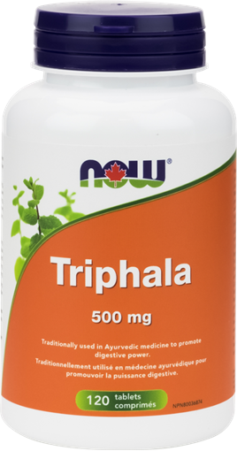 Picture of NOW Foods NOW Foods Triphala 500mg with Calcium and Magnesium, 120 Tablets