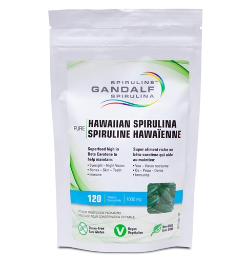 Picture of Gandalf Gandalf Hawaiian Spirulina 1000mg, 120 Tablets