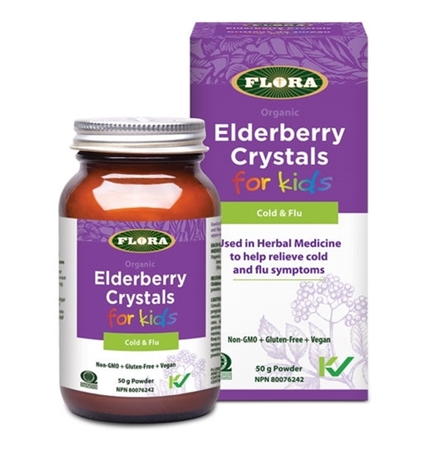 Picture of Flora Flora Elderberry Crystals for Kids, 50g