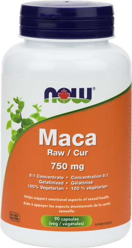 Picture of NOW Foods NOW Foods Organic Maca Extract 750mg, 90 Capsules
