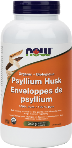 Picture of NOW Foods NOW Foods Organic Psyllium Whole Husk Powder, 340g