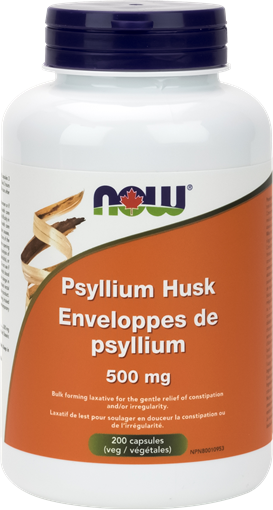 Picture of NOW Foods NOW Foods Psyllium Husk 500mg, 200 Capsules