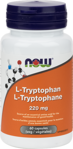 Picture of NOW Foods NOW Foods L-Tryptophan 220mg, 60 Capsules