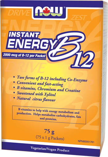 Picture of NOW Foods NOW Foods Instant Energy B12 2,000mcg, 75 Packets