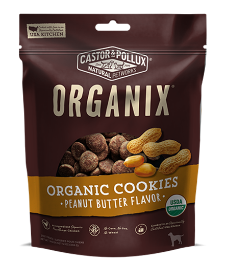 Picture of Castor & Pollux Castor & Pollux Organic Dog Cookies, Peanut Butter 340g