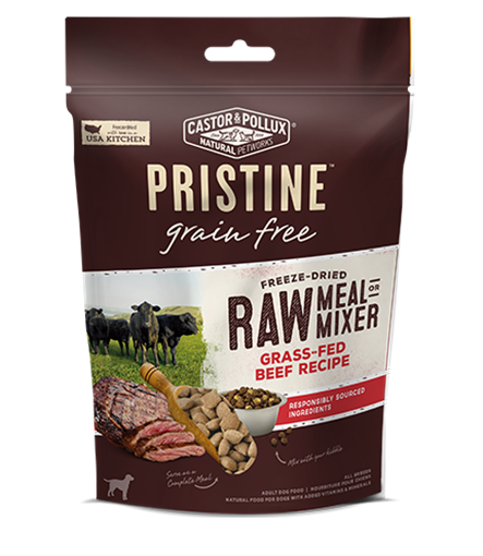 Picture of Castor & Pollux Castor & Pollux Grain Free Raw Meal or Mixer, Grass-Fed Beef 156g