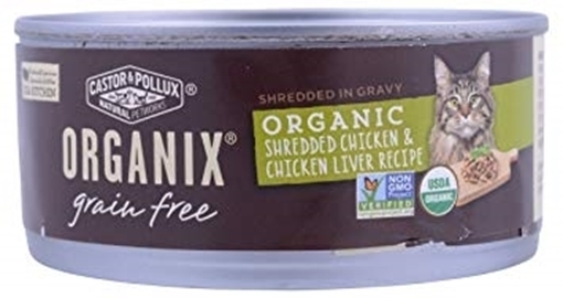 Picture of Castor & Pollux Castor & Pollux Organic Grain Free Shredded Chicken & Chicken Liver, 156g