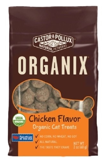 Picture of Castor & Pollux Castor & Pollux Organic Cat Treats, Chicken 60g