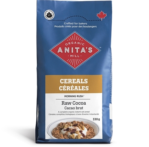 Picture of Anita's Organic Mill Anita's Organic Mill Morning Rush Raw Cocoa Instant Oats, 330g