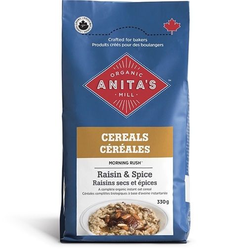 Picture of Anita's Organic Mill Anita's Organic Mill Morning Rush Raisin And Spice Instant Oats, 330g