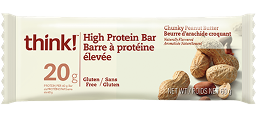 Picture of think! think! Chunky Peanut Butter Bars, 60g