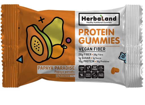 Picture of Herbaland Herbaland Protein Gummies, Papaya 50g