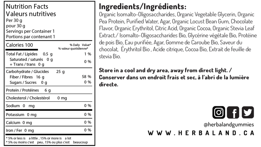 Herbaland Protein Gummies for Kids, Chocolate Brownie
