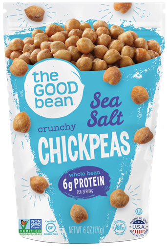 Picture of The Good Bean The Good Bean Sea Salt Chick Pea Snack, 170g
