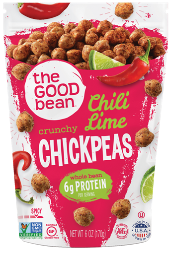 Picture of The Good Bean The Good Bean Smoked Chili Lime Chick Pea Snack, 170g