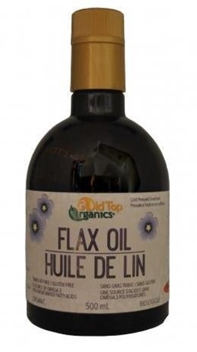 Picture of Gold Top Organics Gold Top Organics Flax Oil, 500ml