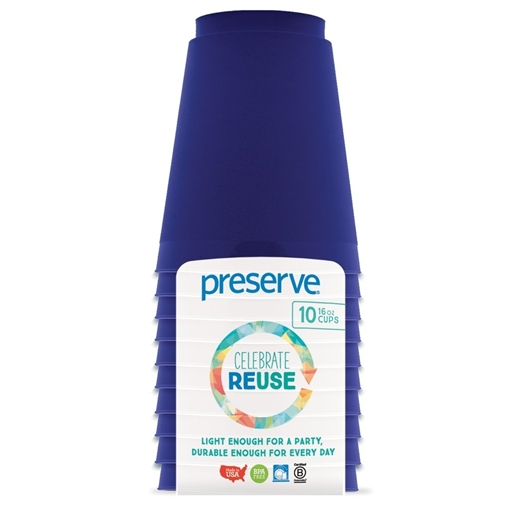 Picture of Preserve by Recycling Preserve by Recycling Tumblers, Midnight Blue 10 Count
