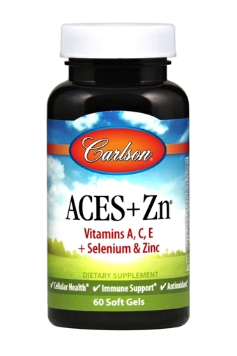 Picture of Carlson Laboratories Carlson Aces + Zn, 60 Soft Gels