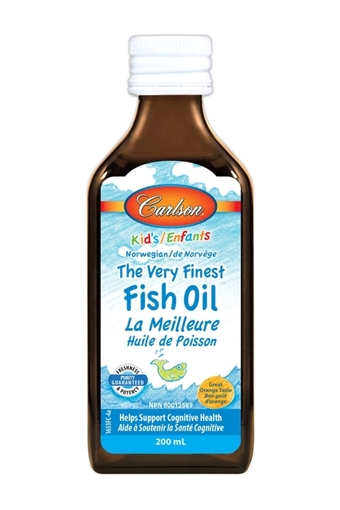 Picture of Carlson Laboratories Carlson Kid's The Very Finest Fish Oil, Orange 200ml