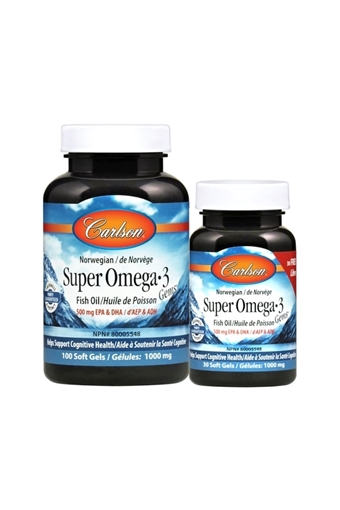 Picture of Carlson Laboratories Carlson Super Omega-3 Gems, 130 Soft Gels