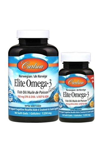 Picture of Carlson Laboratories Carlson Elite Omega-3 Gems, 120 Soft Gels