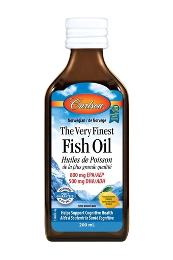 Picture of Carlson Laboratories Carlson The Very Finest Fish Oil, Lemon 200ml