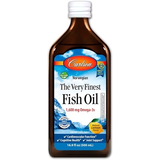 Picture of Carlson Laboratories Carlson The Very Finest Fish Oil, Lemon 500ml