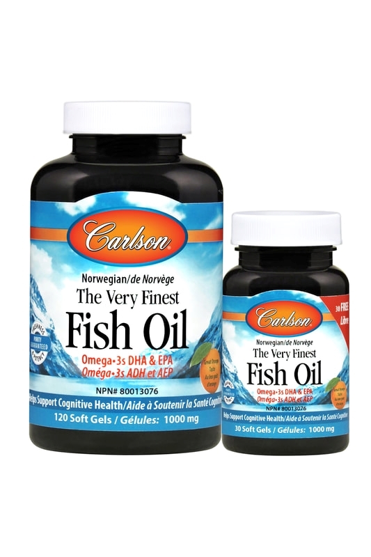 Carlson The Very Finest Fish Oil, Orange 150 Soft Gels
