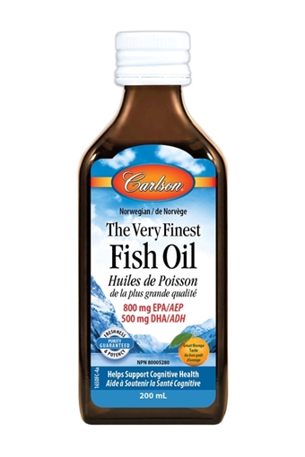 Picture of Carlson Laboratories Carlson The Very Finest Fish Oil, Orange 200ml