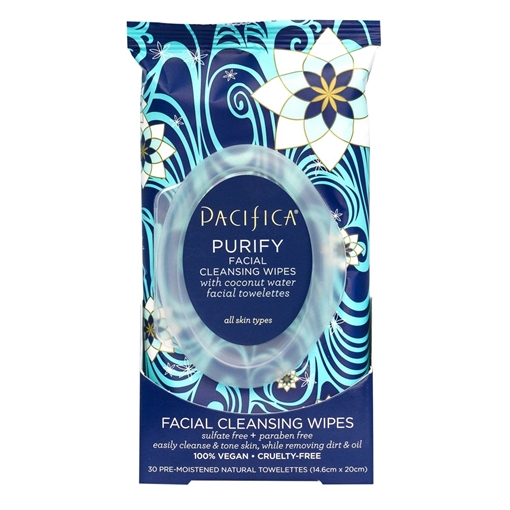 Picture of Pacifica Purify Coconut Water Cleansing Wipes, 30 Count