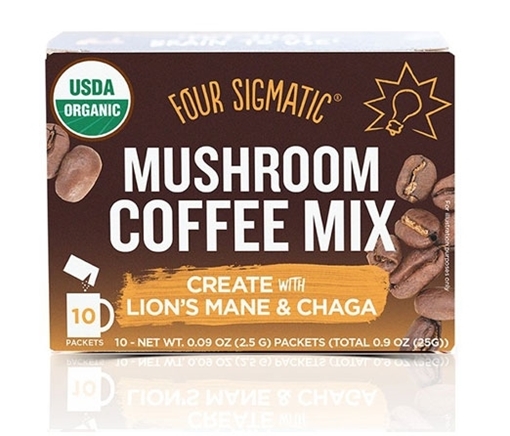 Picture of Four Sigmatic Four Sigmatic Mushroom Coffee Mix, Lion's Mane & Chaga 10 Sachets