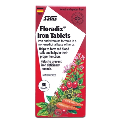 Picture of Salus Haus Salus Haus Floradix Iron and Vitamin, 80 Tablets