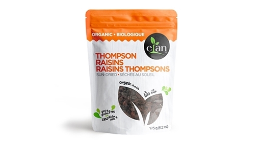 Picture of Elan Elan Organic Sun-Dried Thompson Raisins, 225g