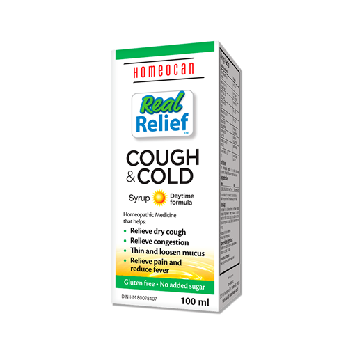 Picture of Homeocan Homeocan Real Relief Cough & Cold Daytime Syrup, 100ml