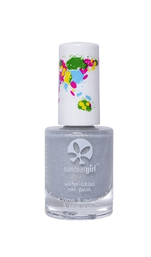Picture of Suncoat Suncoat Water-Based Nail Polish for Kids, Starlight Silver 9ml