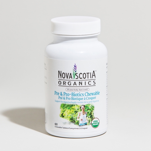 Picture of Nova Scotia Organics Nova Scotia Organics Pre & Pro Biotics Chewable, 60 Tablets
