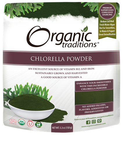 Picture of Organic Traditions Chlorella Powder, 150g