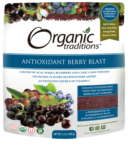 Picture of Organic Traditions Antioxidant Berry Blast, 100g