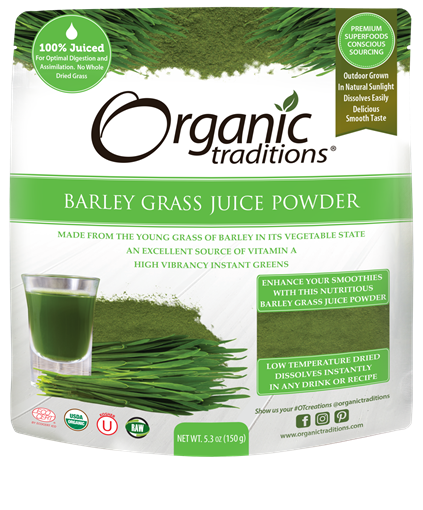 Picture of Organic Traditions Barley Grass Juice Powder, 150g