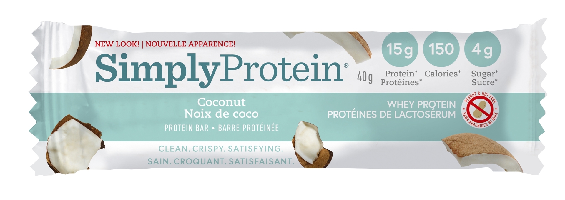 SimplyProtein Whey Bar, Coconut 12x40g Canada's online