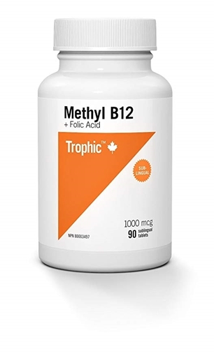 Picture of Trophic Methyl B12 with Folic Acid, 90 Tablets