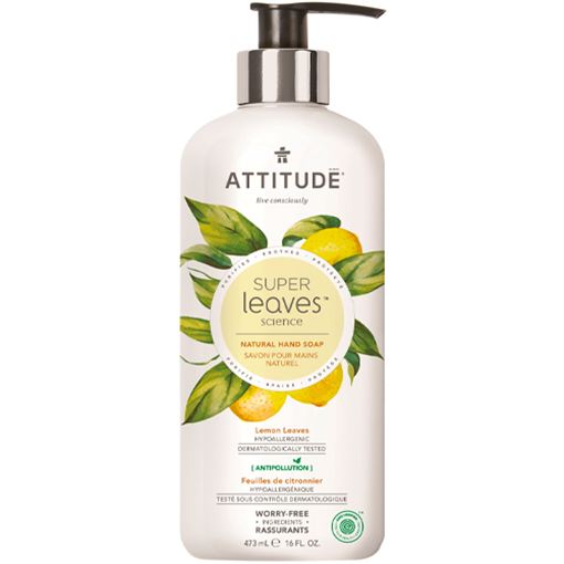 Picture of Attitude Super Leaves Lemon Leaves Hand Soap, 473ml