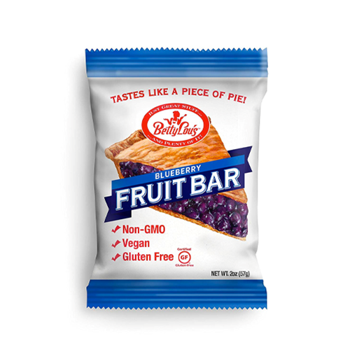 Picture of Betty Lou's Inc. Fruit Bars, Bluerry 12x57g
