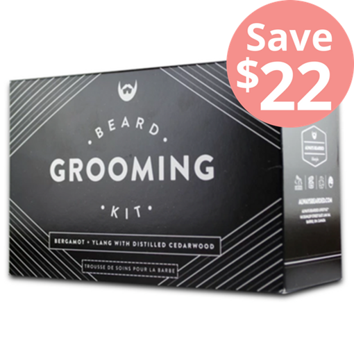 Picture of Always Bearded Lifestyle Beard Grooming Kit, Bergamot + Ylang, 5 Pack
