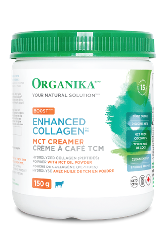 Picture of Organika Enhanced Collagen Boost with MCT Oil Vanilla,150g