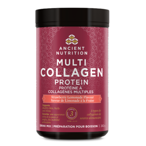 Picture of Ancient Nutrition Multi Collagen Protein Strawberry Lemonade, 262g