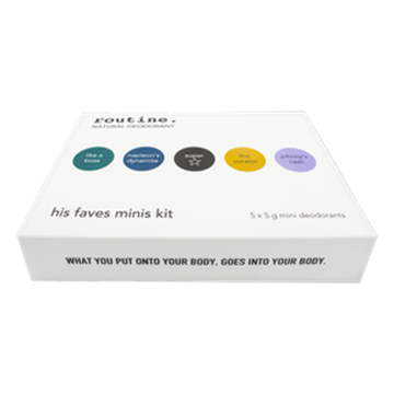 Picture of  His Favs Minis Kit, 5 Mini Cream Deodorants